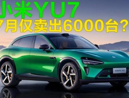 小米YU7 3分钟大定20万台，为何7月却仅卖出6000台？
