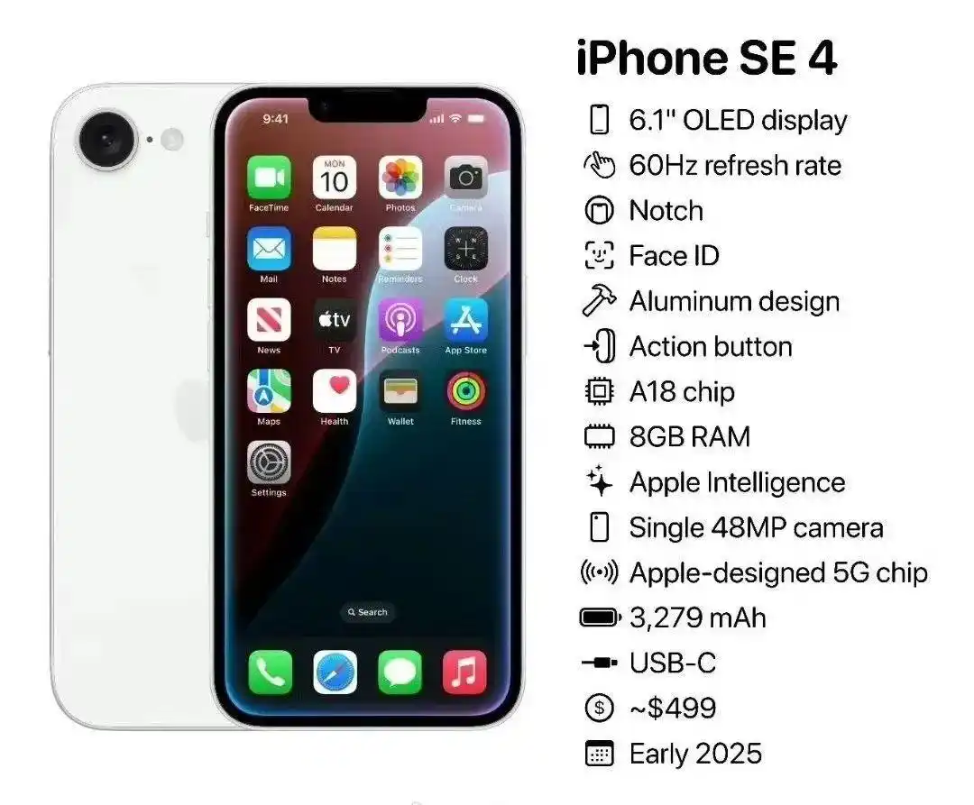  iPhone SE4自研5G基带 _苹果手机_iPhone 16销量下滑 